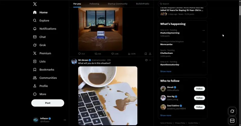 Twitter scrolling demo