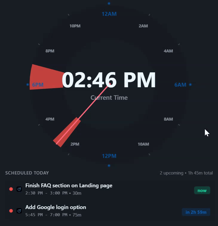 Day at a Glance demo